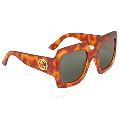 gucci - gg0625s men sunglasses - havana brown|gucci 54mm oversized square sunglasses.